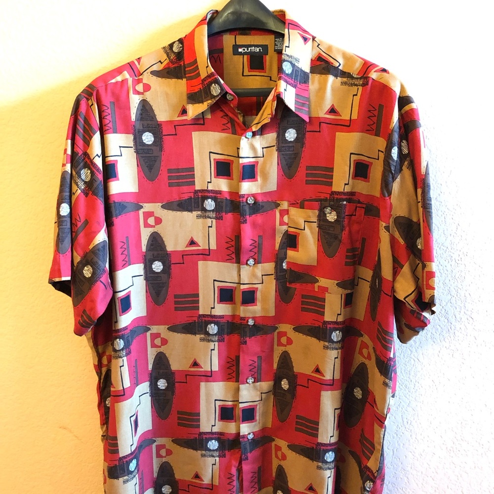 Puritan Men’s XL(46/48) short sleeve button up